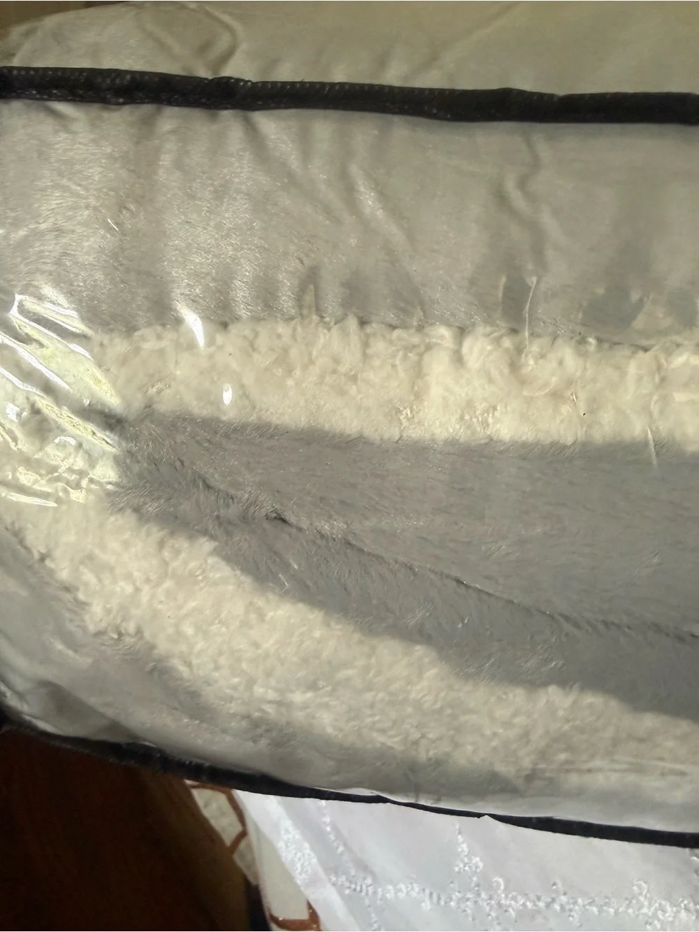 Full/Queen Comforter Set in Light Gray - Soft Comfort